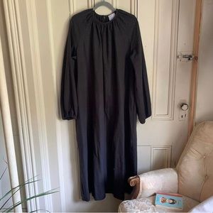 Lois Hazel Field Dress in Slate Flannel